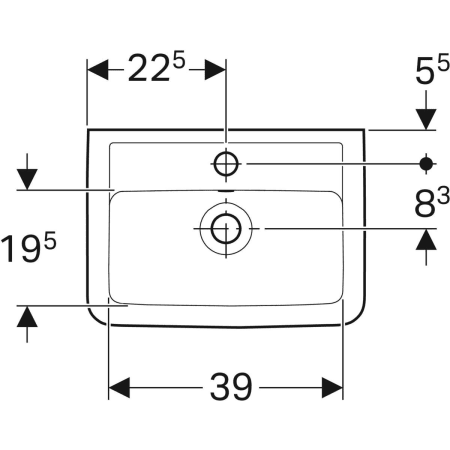 272145000 Раковина Geberit Renova Plan Geberit  - Вид №8
