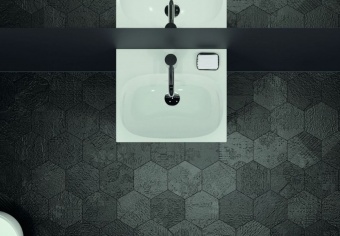 500631018 Подвесная раковина настенная прямоугольная Keramag  белая  - Вид №1