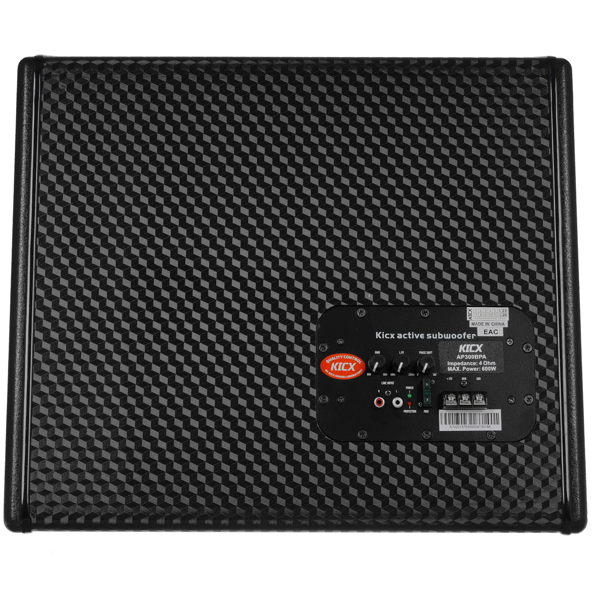 5086000 Автосабвуфер активный Kicx AP300BPA STDN-0121352 - Вид №3