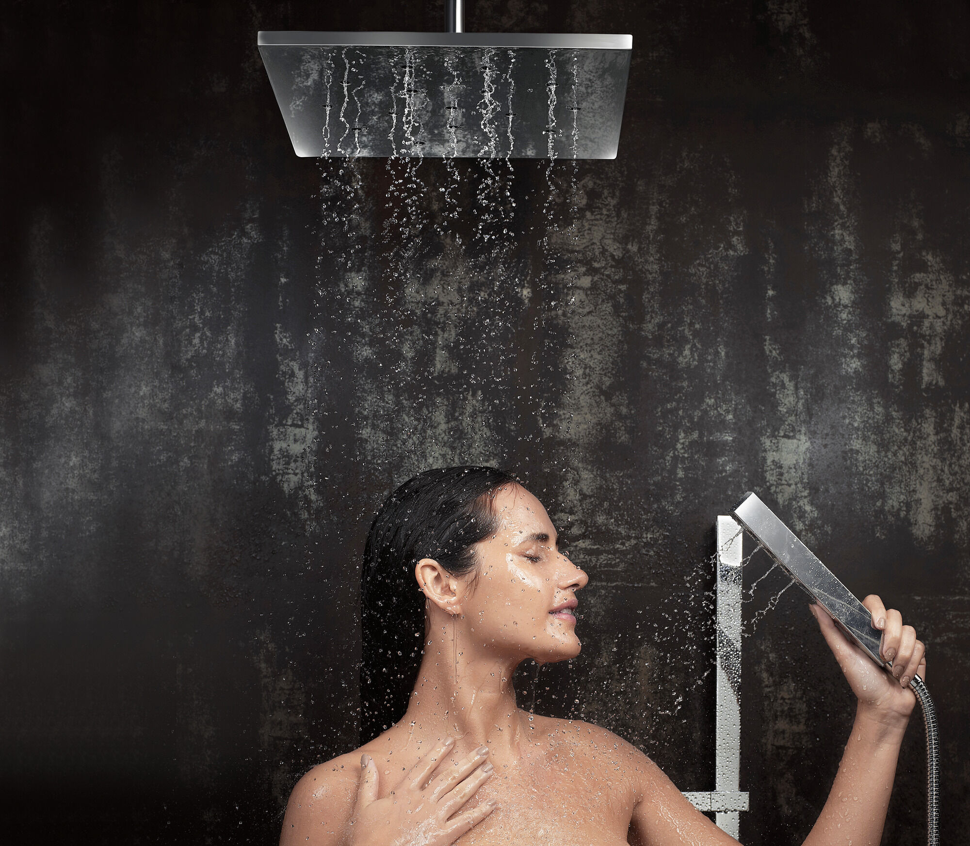 51567 H2Okinetic® Ручной душ с раздвижной штангой с одинарной настройкой Delta Faucet Universal Showering Хром  - Вид №18