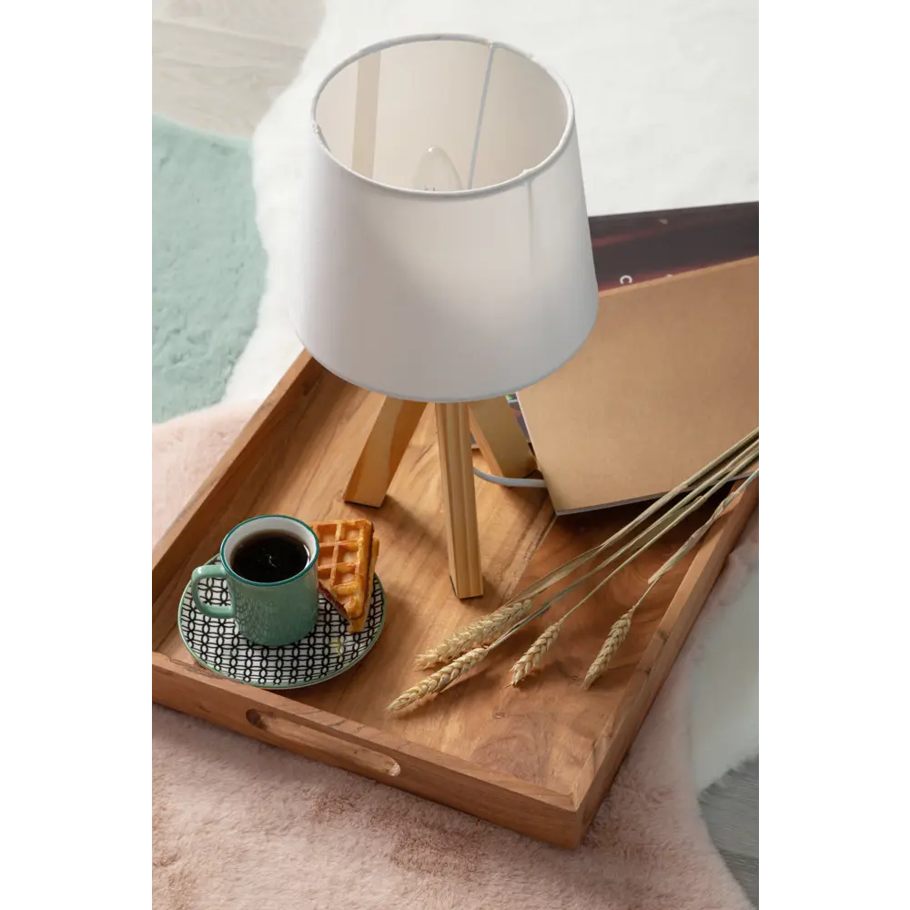 Настольная лампа INSPIRE Belle-ile с деревянным основанием 83638211 STLM-0043109 - Вид №5