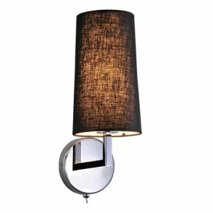 Бра металлическое с абажуром черное Newport Black 14701/A NEWPORT 14000 00-3928643 Черный