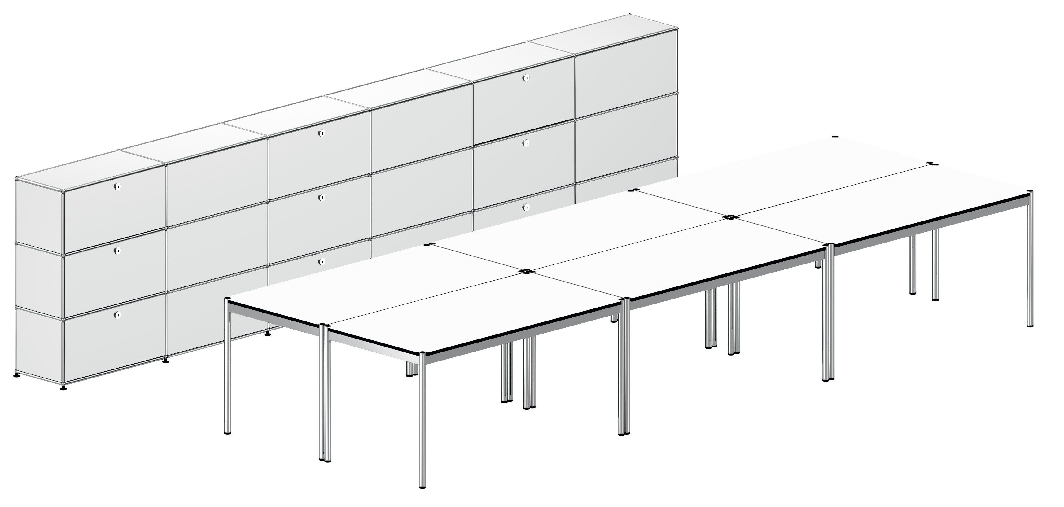 Прямоугольный рабочий стол из ламината USM USM Haller Table ARCH-00149112 - Вид №15