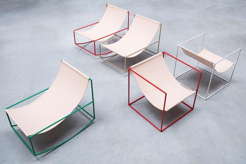 valerie_objects Кресло-качалка из стали с порошковым покрытием  V9018020  - Вид №22