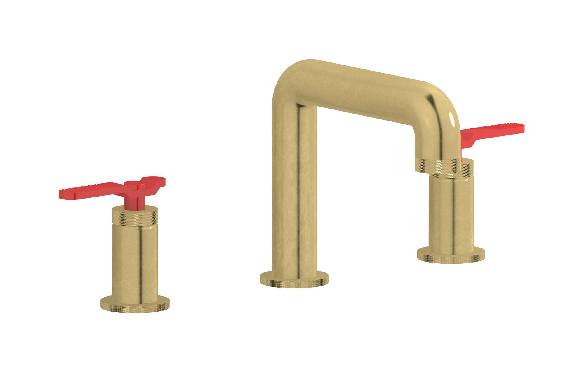 Смеситель для раковины с 3 отверстиями для пола с автоматическим сливом IB Bold ARCH-00132143 - Вид №9