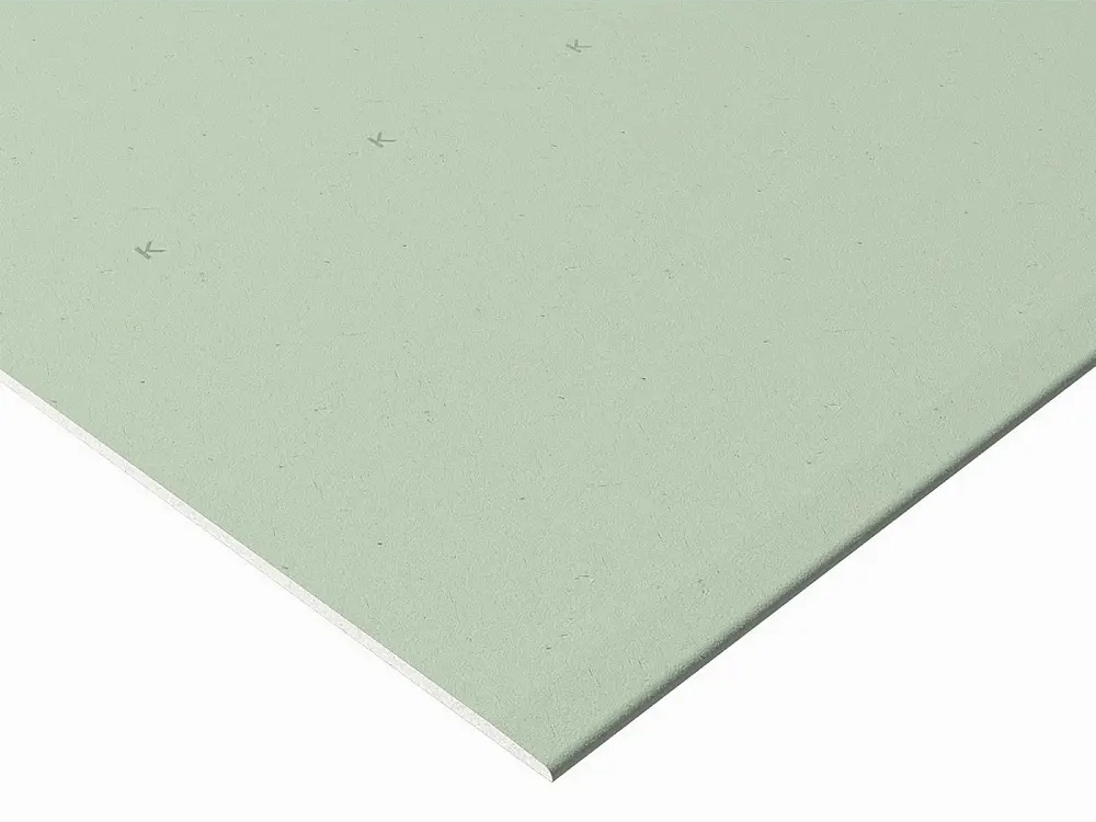 Влагостойкий гипсокартон Knauf для перегородок и потолков 2500x1200 мм 10072630