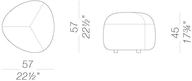Lapalma Садовый пуф из ткани со съемной крышкой Kipu outdoor sun-id-1417320 - Вид №16