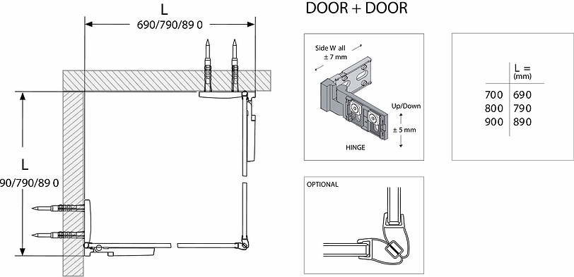 686181 Душевая дверь IFO Stella, дверь IFO Stella 900 левая - Вид №6