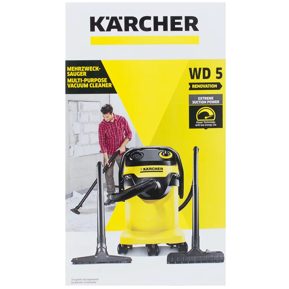 Пылесос Karcher WD 5 Renovation, 1100 Вт, 25л STLM-2027219 - Вид №3