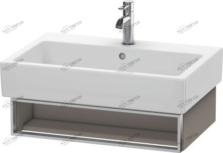 VE600504343 Тумбочка подвесная Vero #VE6005 650 x 431 мм Базальт матовый, декор Duravit