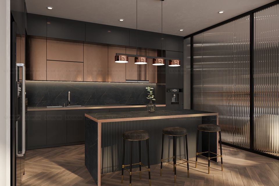 Столешницы для кухни - Обсидиан бронзато LIGRON LIST425 2586 - Вид №3