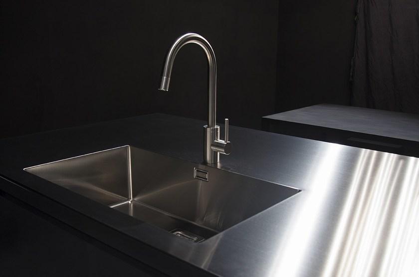 RIFRA Линейная кухня в глянцевом свинце и матовом свинцовом лаке Zero sun-id-1386825 - Вид №6