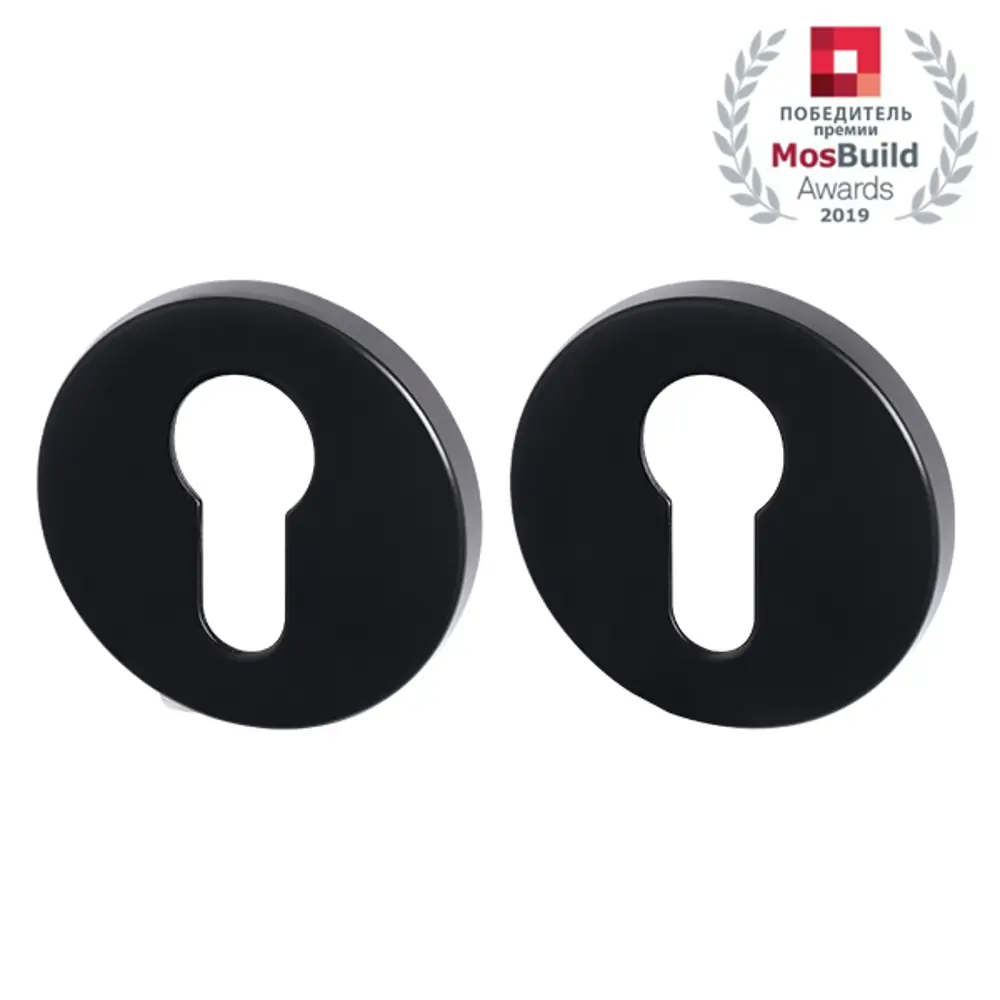 Накладка под цилиндр Armadillo ET.R.URS52 BL-26, ЦАМ, цвет черный STLM-2003508 - Вид №1