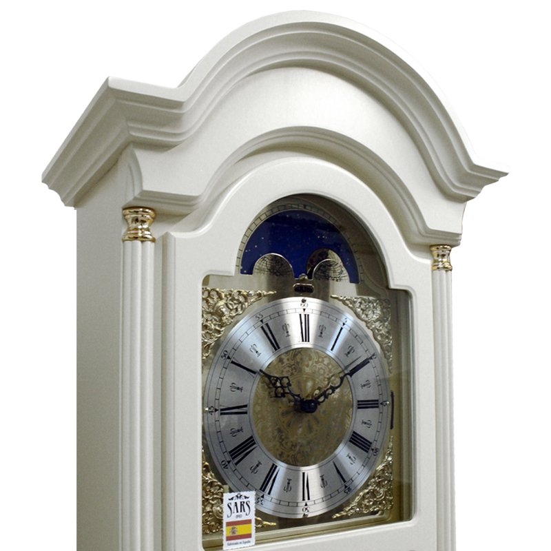 Часы напольные белые White SARS ДИЗАЙНЕРСКИЕ 00-3967439 Белый  - Вид №2