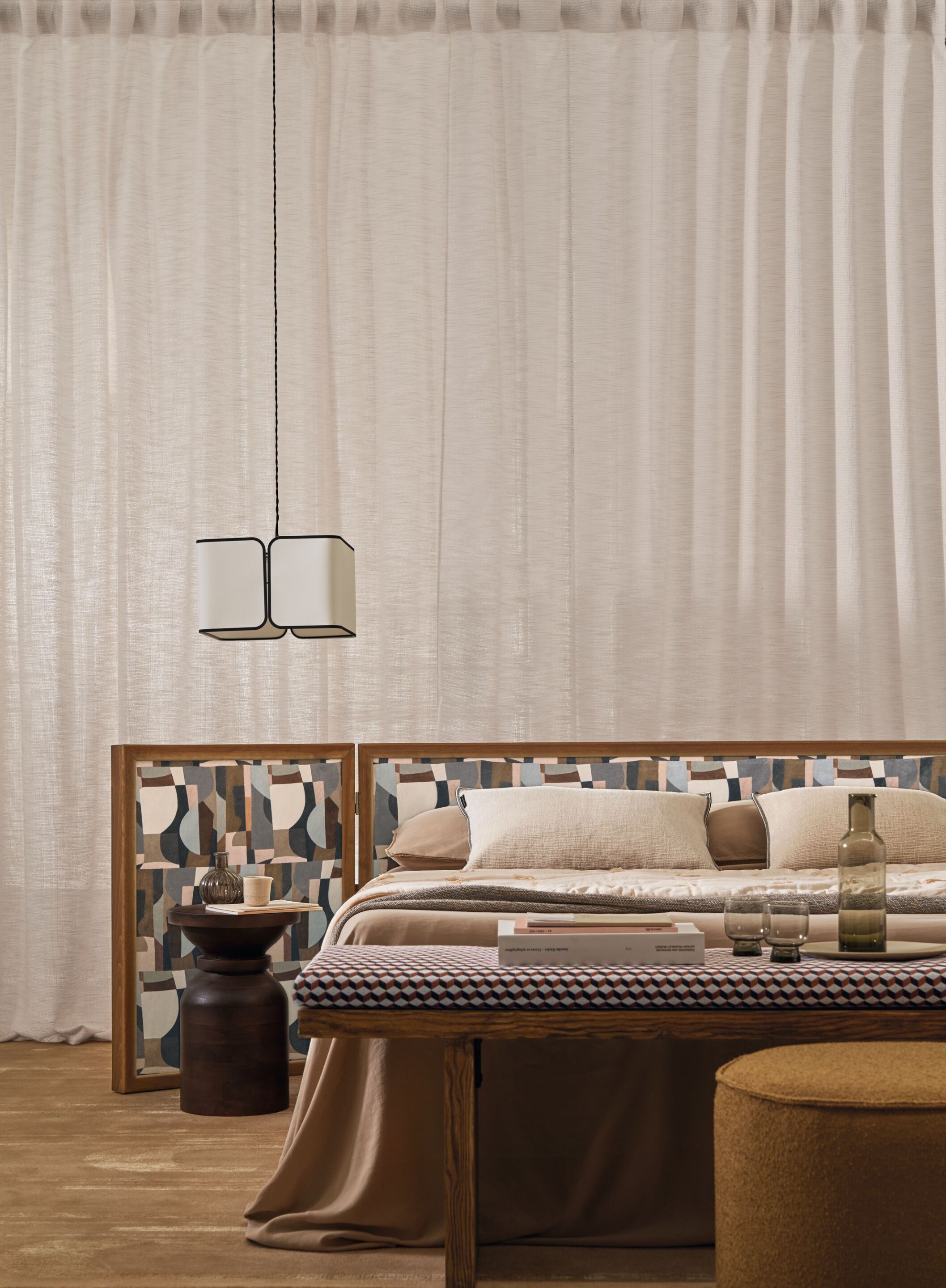 Жаккардовая ткань с графическим рисунком Casamance Avant première ARCH-00072070 - Вид №3