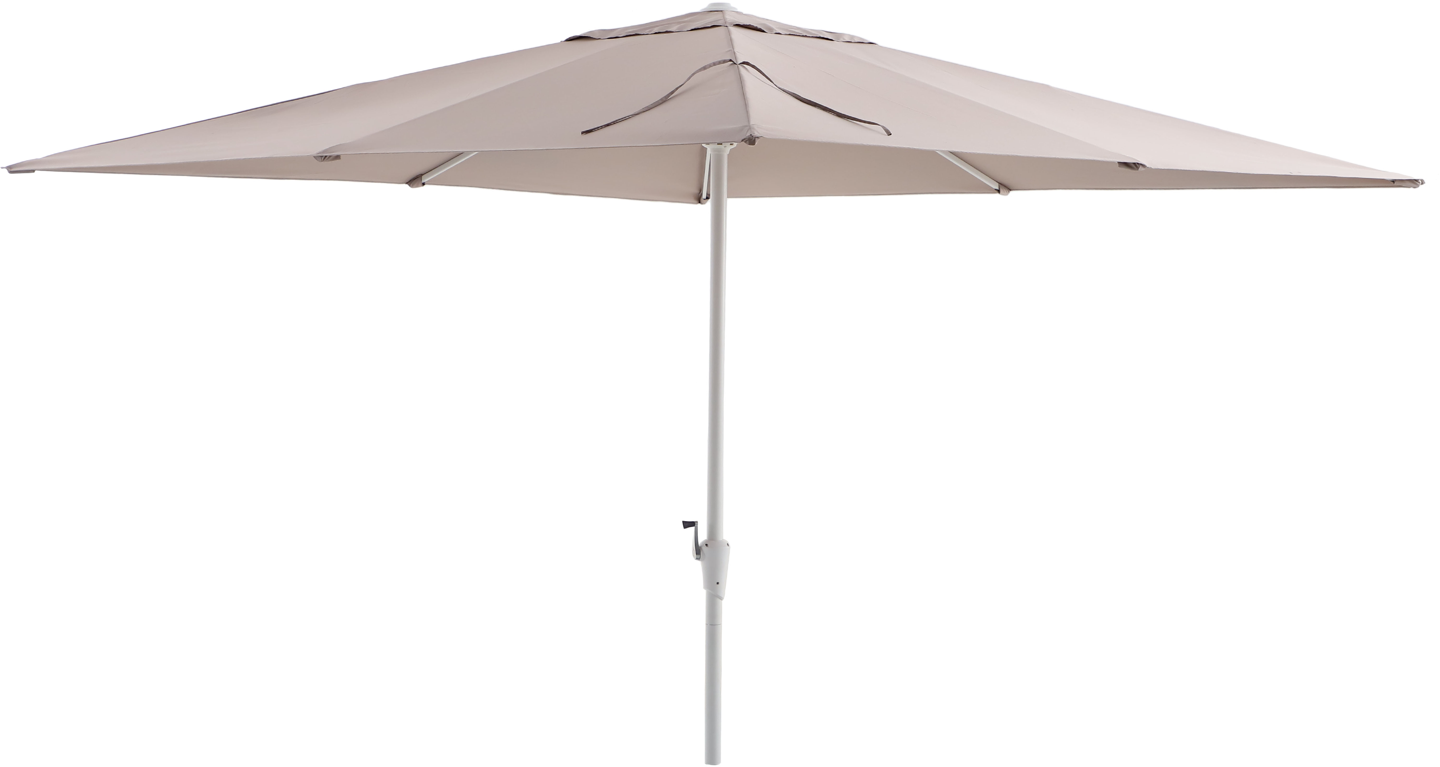 NATERIAL Зонт пляжный квадратный серо-коричневый с алюминиевой стойкой 83719339