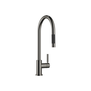 TARA Смеситель однорычажный Поворотный с функцией струи - Темный Хром