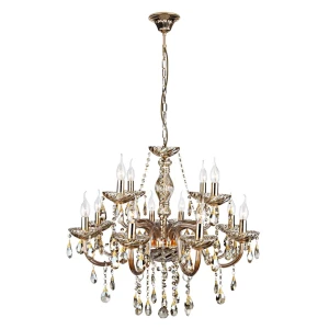 Люстра Шампань 12xE14x60 Вт, металл, цвет золото