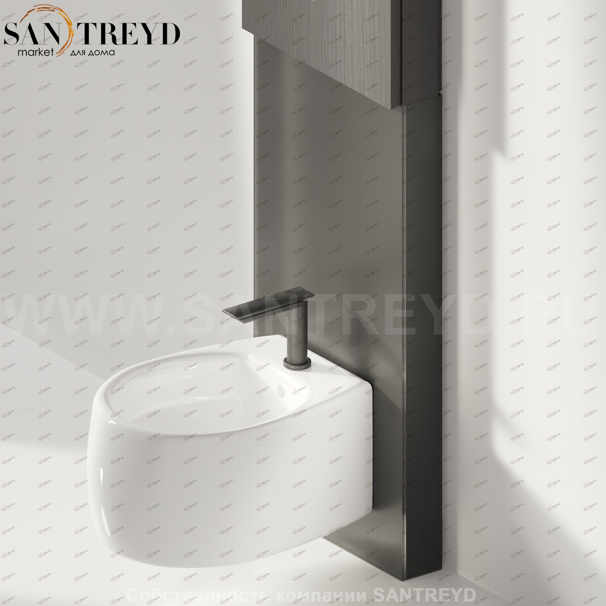 Нижний модуль MONOLITH для подвесного биде Agape AMON1295G