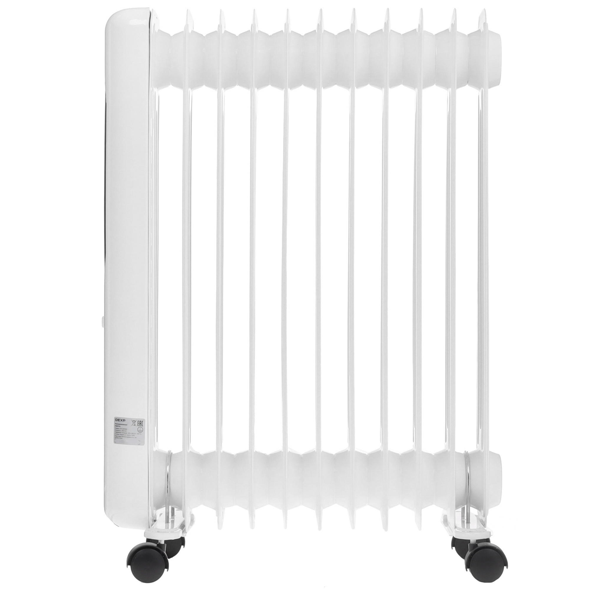9111250 Масляный обогреватель DEXP OH-2511EW белый STDN-0023370 - Вид №2