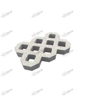 Тротуарные плиты "ГАЗОННАЯ РЕШЕТКА" - Б.1.ГР.8 (Стандарт) Белый Santreyd sun-id-332532