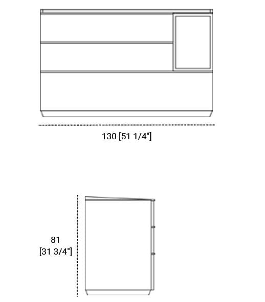 Комод из ясеня Morelato DUKE ARCH-00027497 - Вид №5
