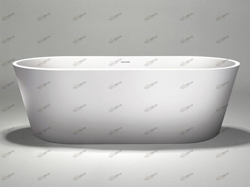 Blu Bathworks® Отдельностоящая овальная ванна цвета blue ∙ stone ™ Coco Bt0304.01