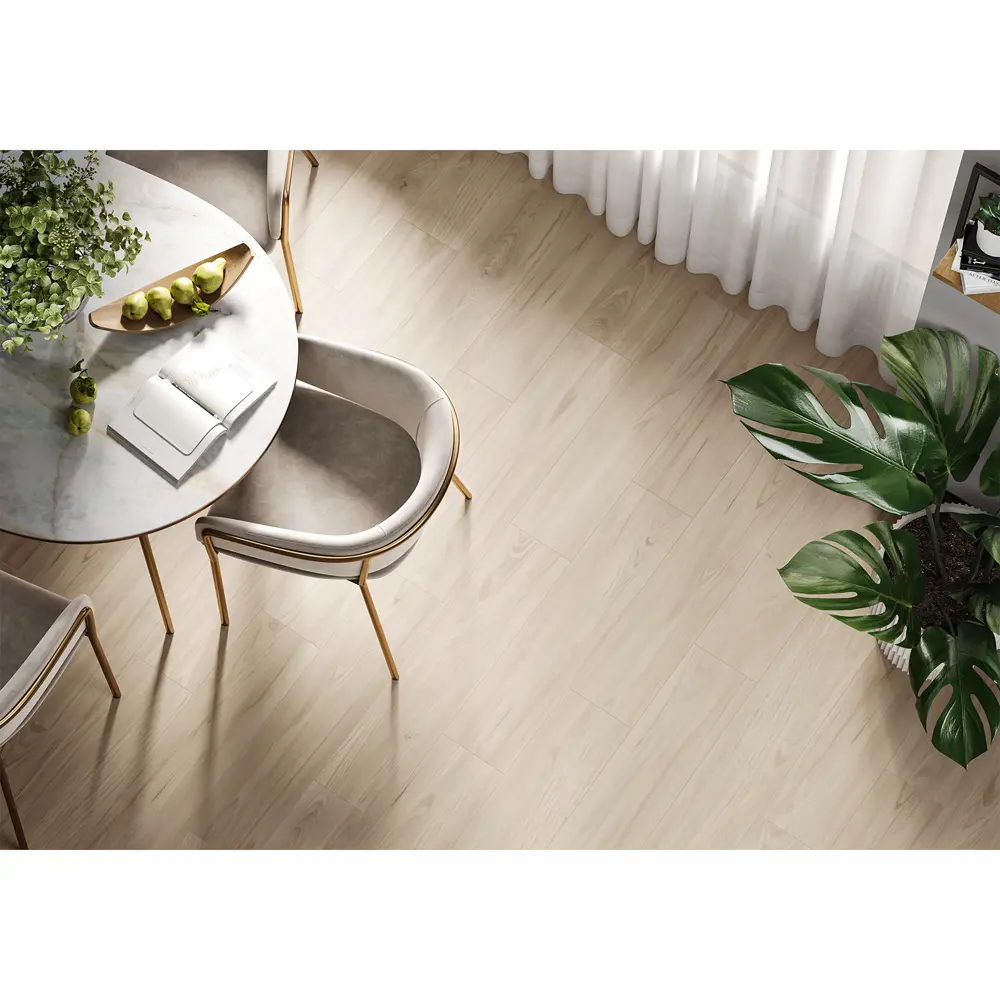 Глазурованный керамогранит Alma Ceramica Alaska 04 20x90 см 1.62 м² матовый цвет бежевый STLM-2130020