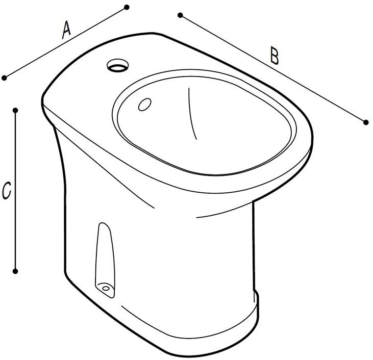B40cic11 Биде напольное Casual Ponte Giulio - Вид №1
