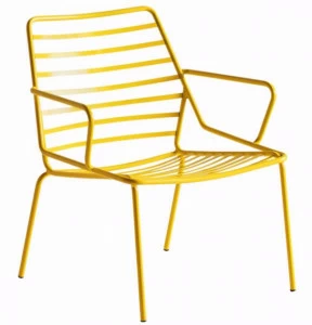 GABER Садовое кресло из окрашенного металла с подлокотниками Link