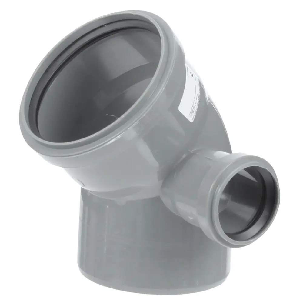 ПОЛИТЭК Отвод канализационный правый 50 мм для внутренних систем 81965323 STLM-0015763