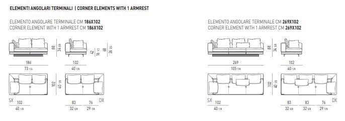 Кожаный диван Minotti Коннери ARCH-00151868 - Вид №22