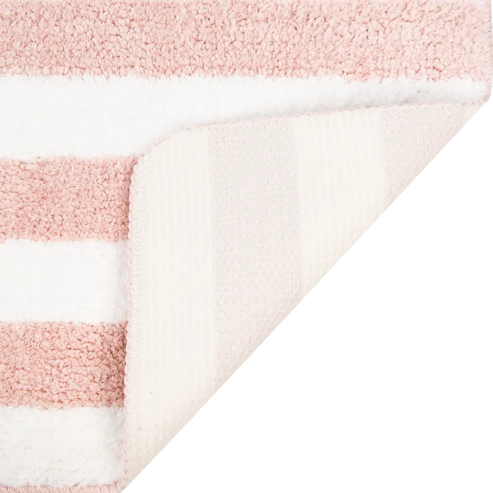 Коврик для ванной комнаты Passo 45x70 см цвет розовый/белый Santreyd STLM-2016251 - Вид №2
