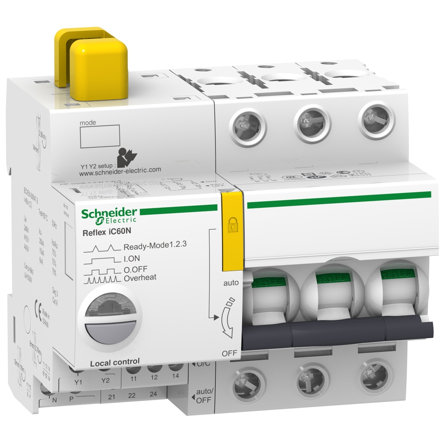 A9C63316 Автоматический выключатель Acti9 3P 16А (D) 10кА Schneider Electric Acti 9 