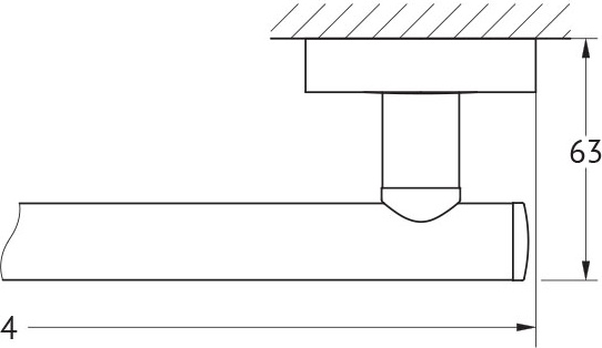 LUX 030 Штанга для полотенца 40 cm FBS Luxia - Вид №1