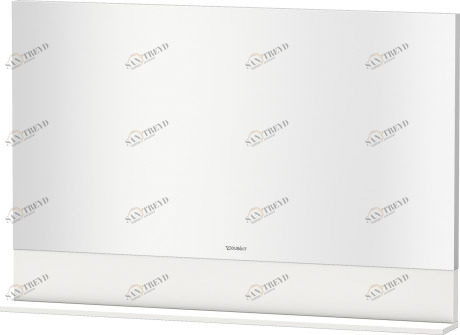 VE757002222 Vero Зеркало с полочкой внизу Белый глянцевый декор Duravit