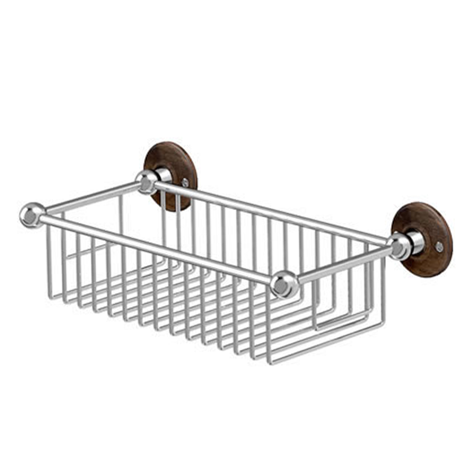 Burlington Проволочная корзина глубиной 62 мм со спинкой из орехового дерева A23 WAL 