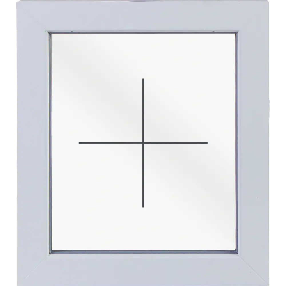 Окно пластиковое ПВХ Deceuninck глухое 600x500 мм (ВxШ) однокамерный стеклопакет белый/белый STLM-2072826