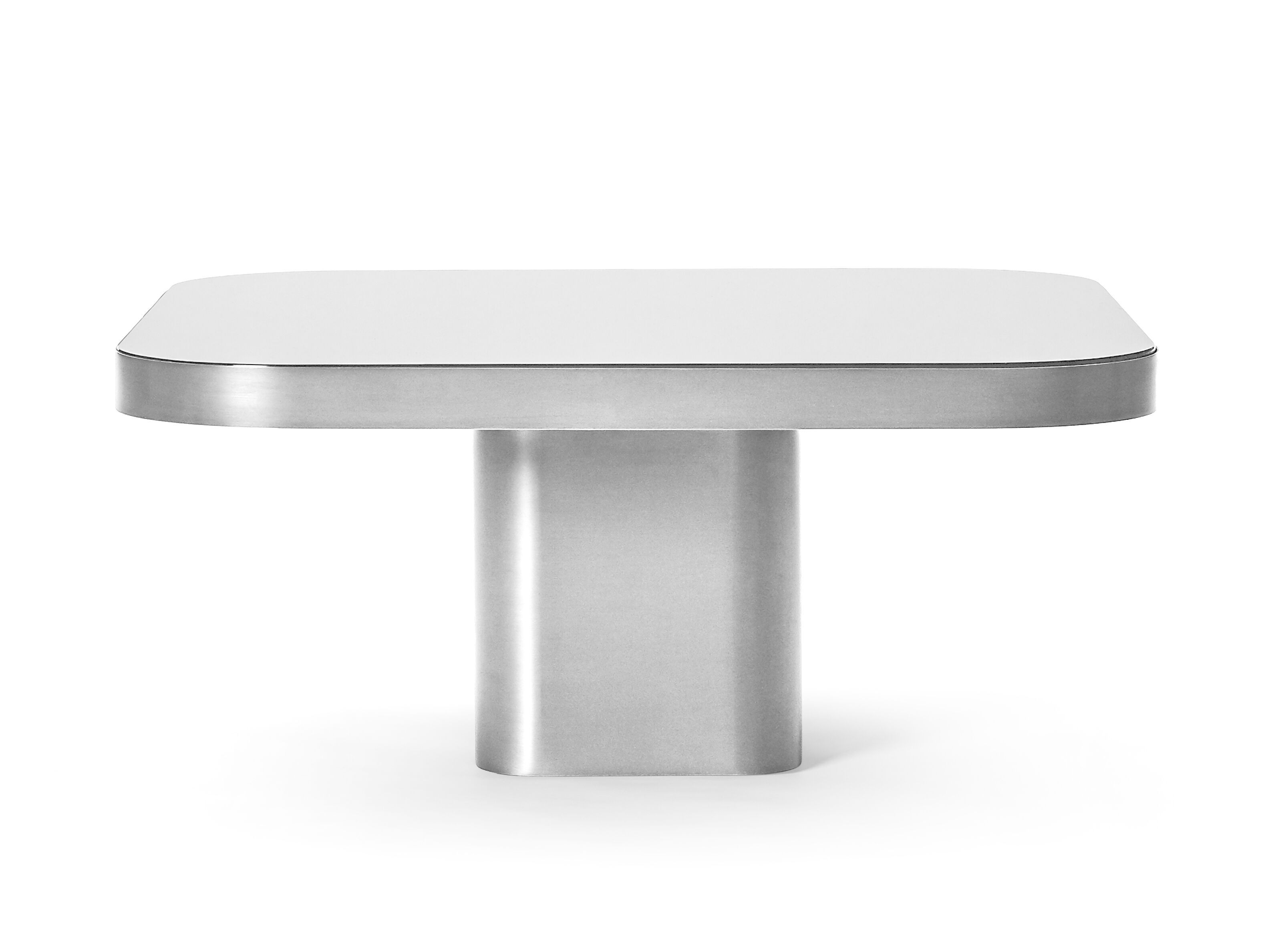 Алюминиевый квадратный низкий журнальный столик Classicon лук ARCH-00129133