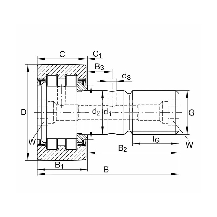 IS1692 Опорный ролик NUKR40 ISKRA  - Вид №1