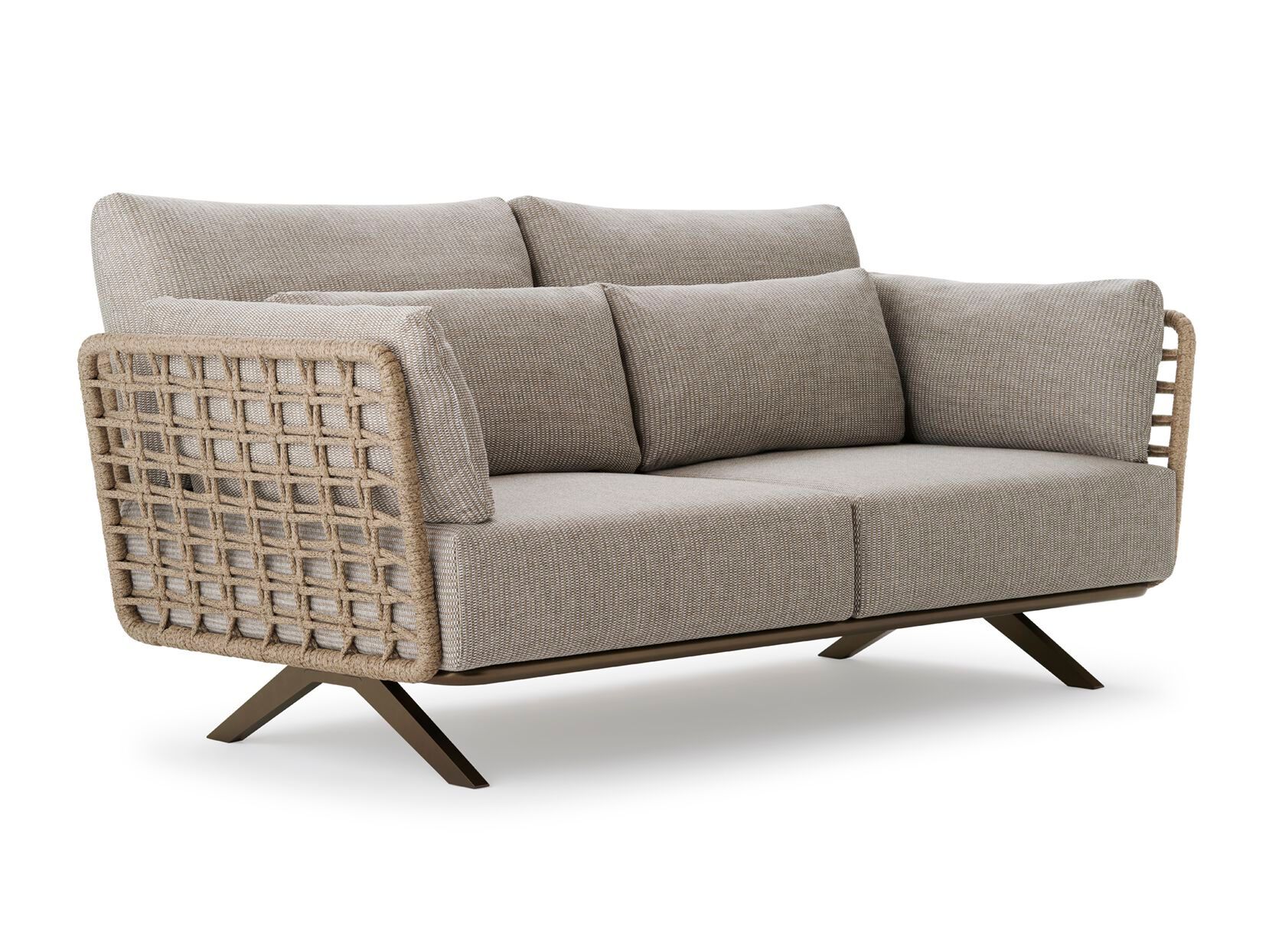 2-местный тканый диван из полиэстера Roberti Armàn ARCH-00009573 - Вид №1