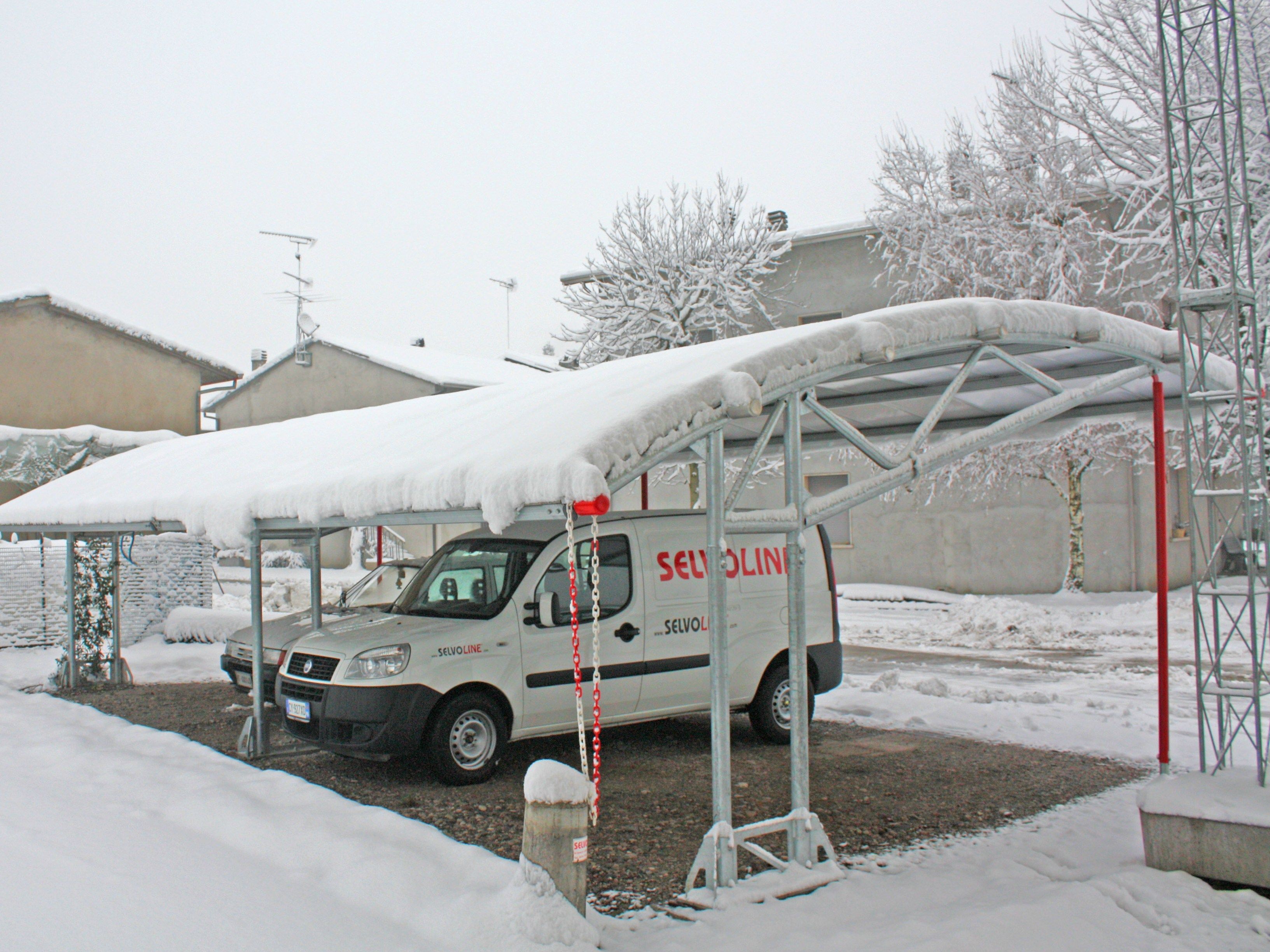 Стальной навес для парковочных мест SELVOLINA PRIMAVERA ARCH-00101195 - Вид №1