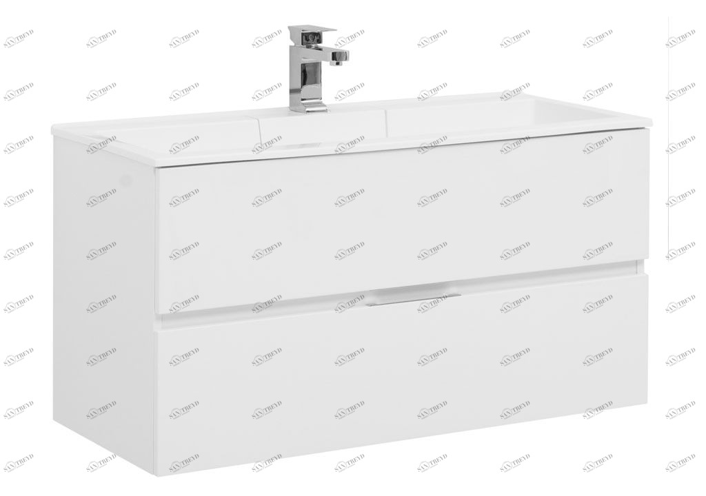Тумба с раковиной Aquanet Алвита 100 белый 0023534100222717