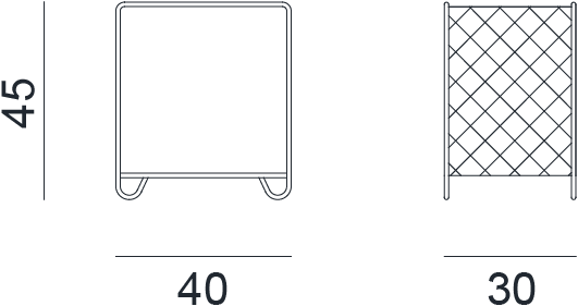 Gervasoni Журнальный столик из стали с журнальной стойкой Cross sun-id-1395215 - Вид №5