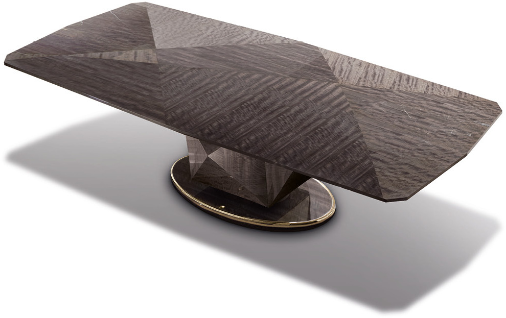 5992 Infinity прямоугольный стол с деревянным основанием - giorgio collection