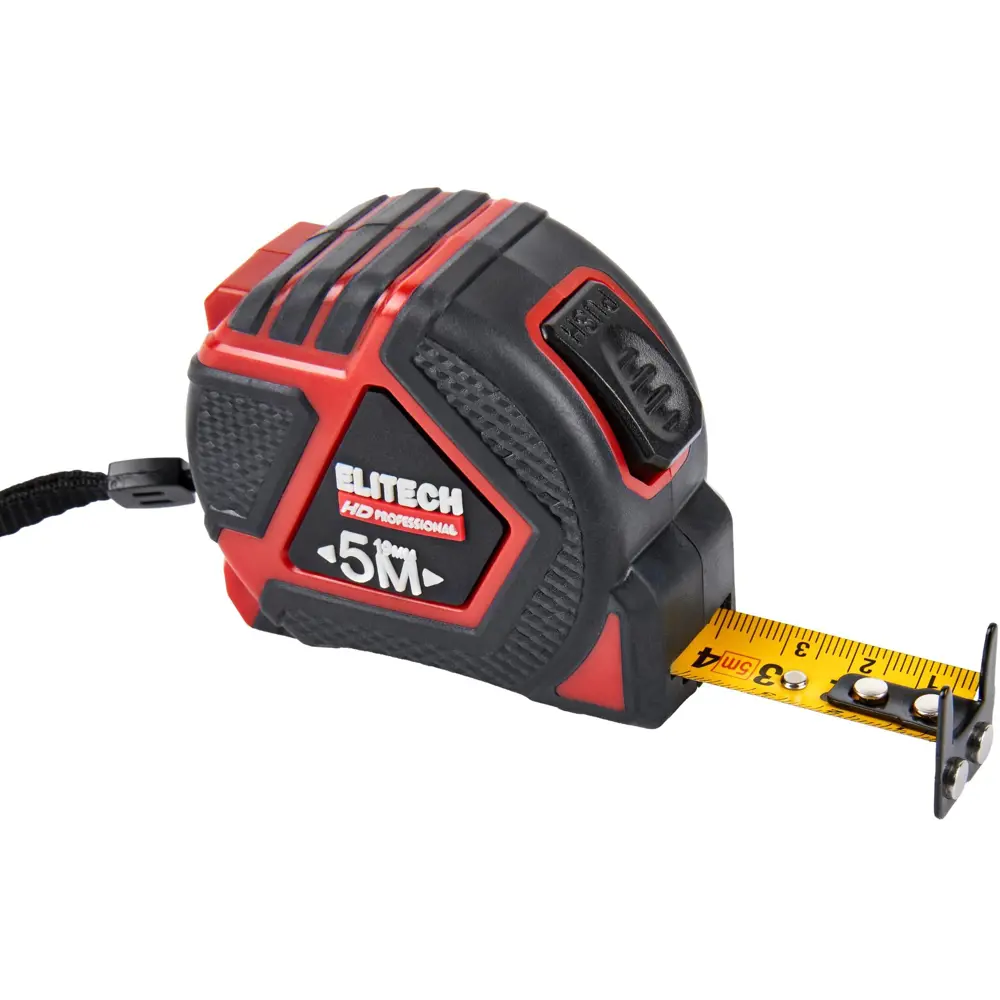 Рулетка измерительная ELITECH HD 5 метров с автоблокировкой 89407175 STLM-1564358