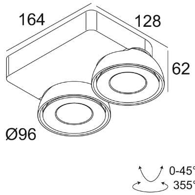 Регулируемый светодиодный прожектор Deltalight Tweeter On ARCH-00064120 - Вид №7