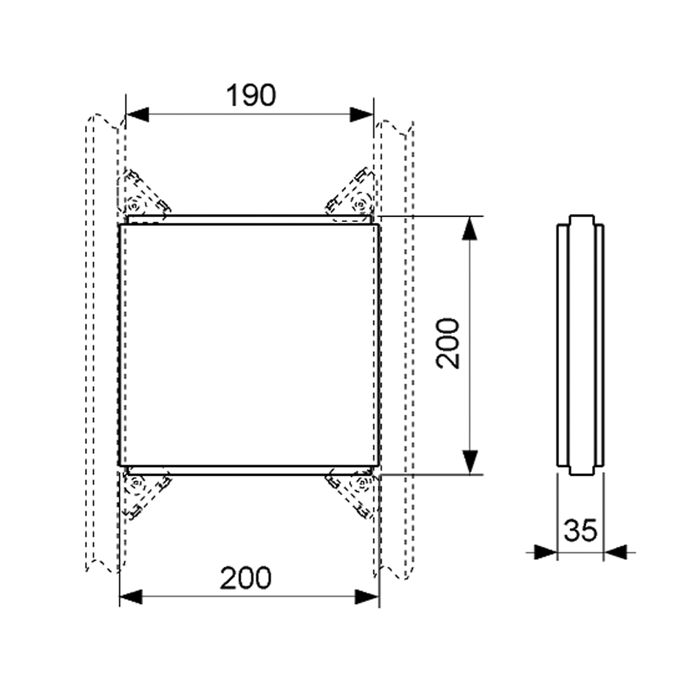 9042005 Опорные пластины для поручней Tece  - Вид №1