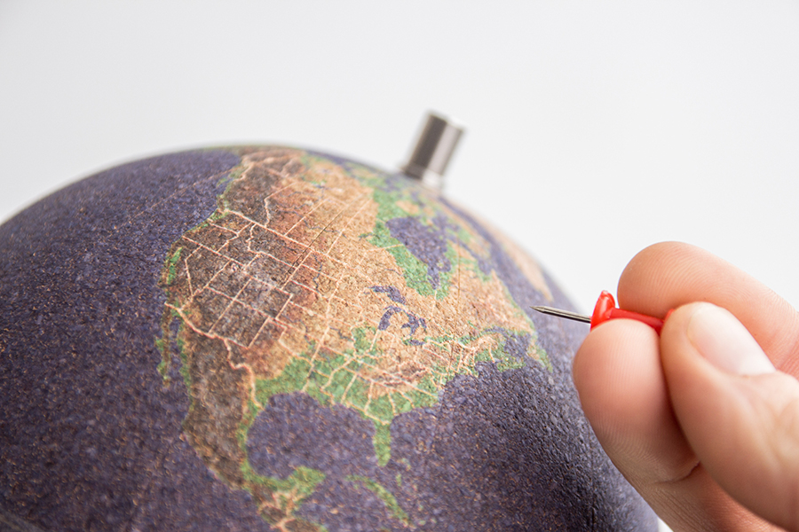 SK CORKGLOBE4 Глобус цветной colour малый Suck UK  - Вид №11