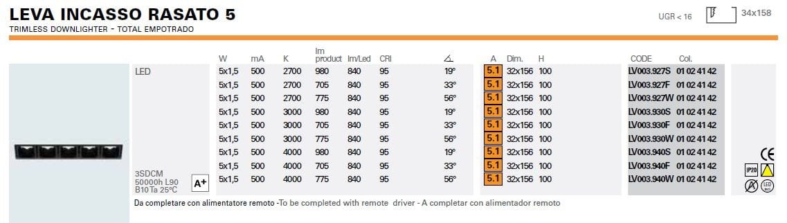 Несколько светодиодных утопленных прожекторов Lucifero's LEVA ARCH-00045805 - Вид №9